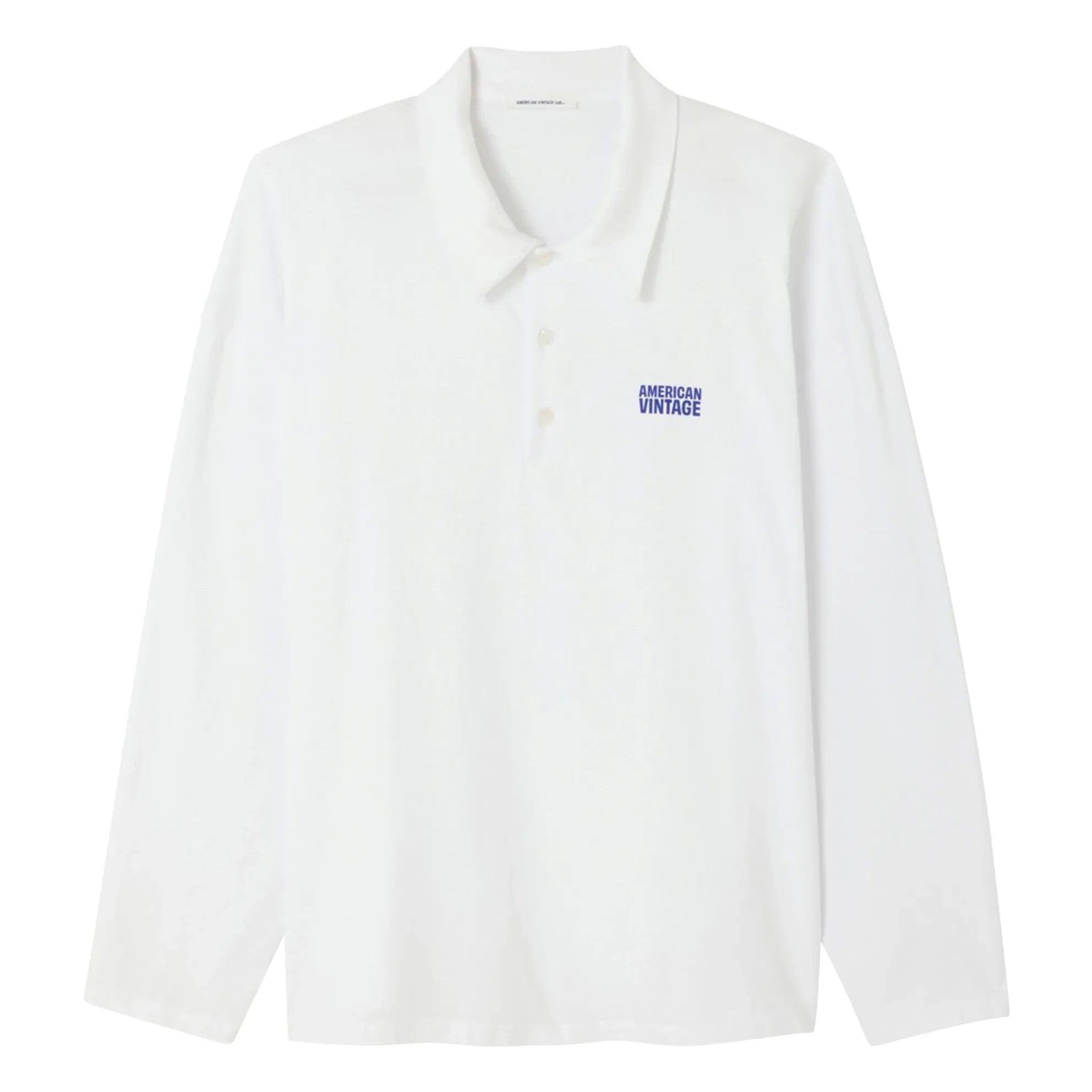 American Vintage - Ample Polo Collar T-Shirt | White