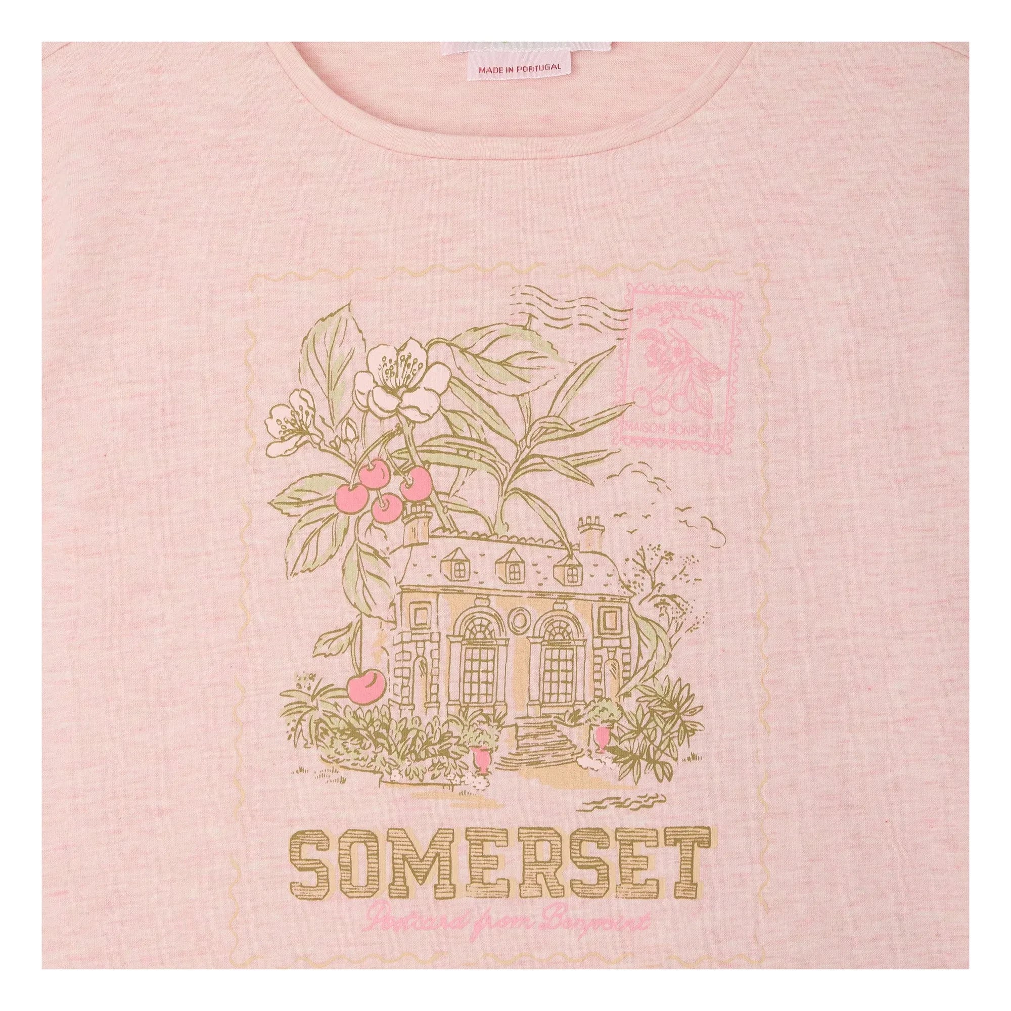 Bonpoint - Aada Organic Cotton T-Shirt | Light Pink