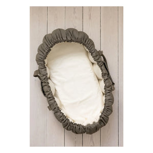 Sebra - 3-in-1 baby crib mattress protector cover | White