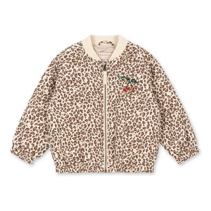 Konges Sløjd - Juno Leopard Sequin Bomber Jacket | Brown