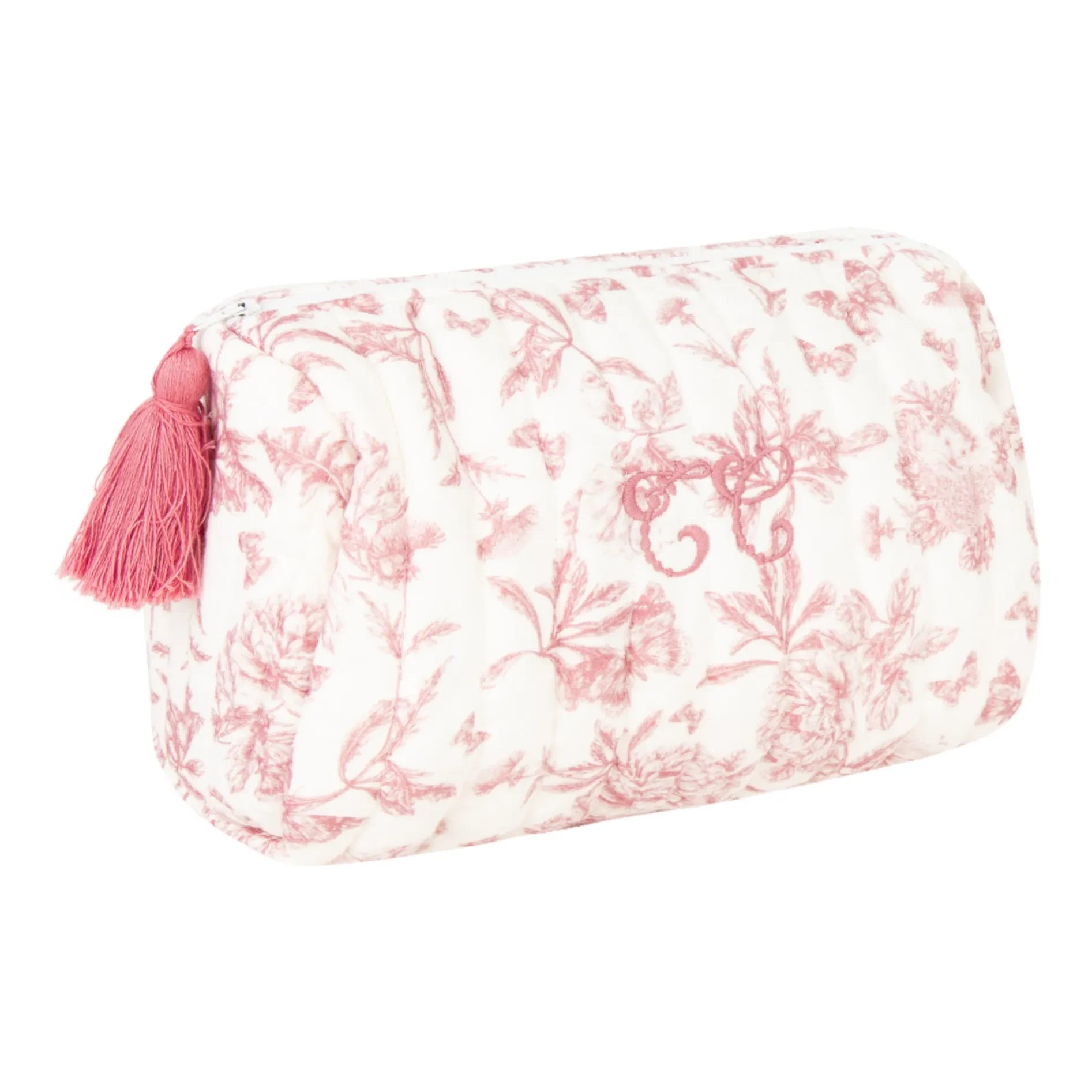 Tartine et Chocolat - Toile de Jouy Makeup Bag | Peach