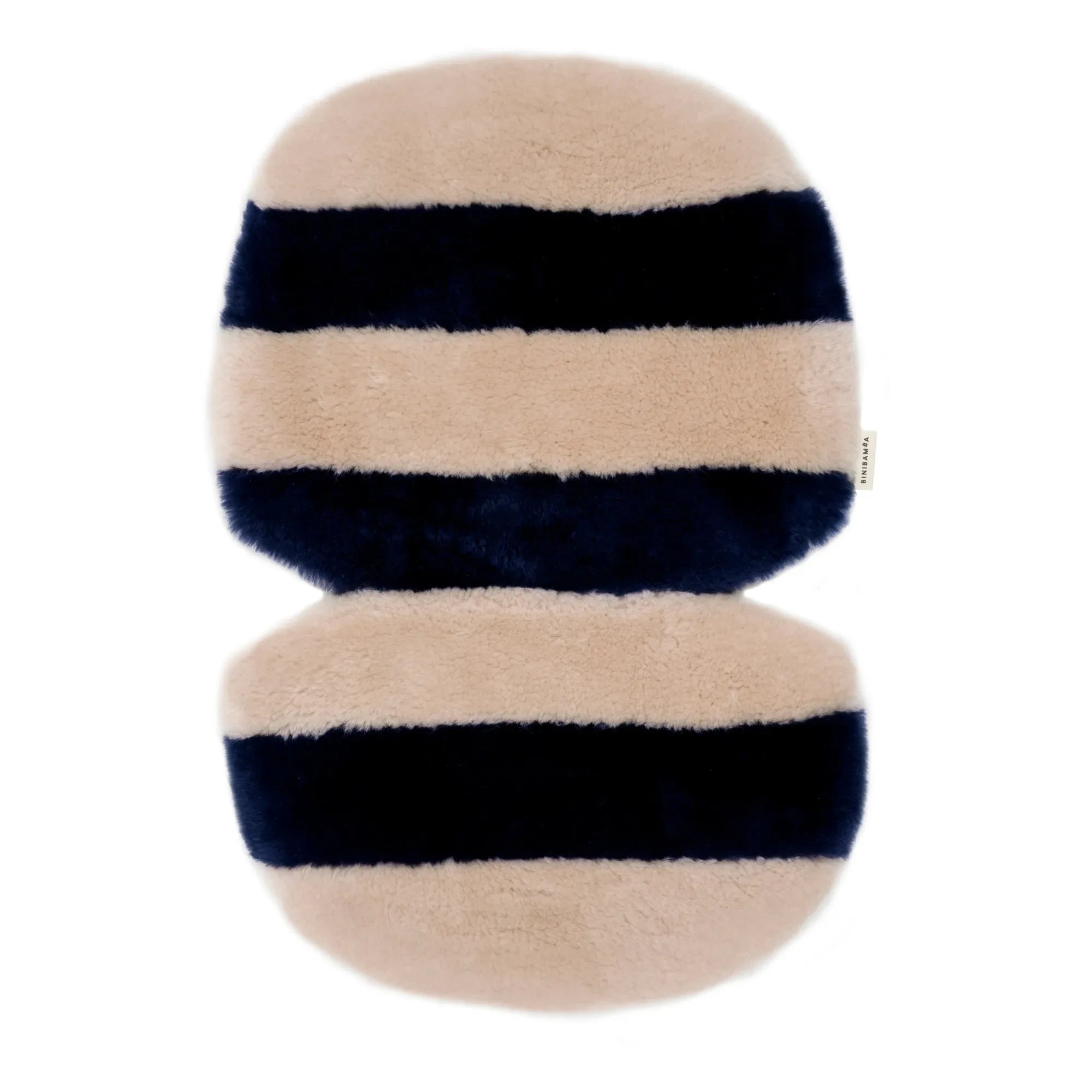 BINIBAMBA - Sheep Fur Mat for Stroller or Basket | Pink