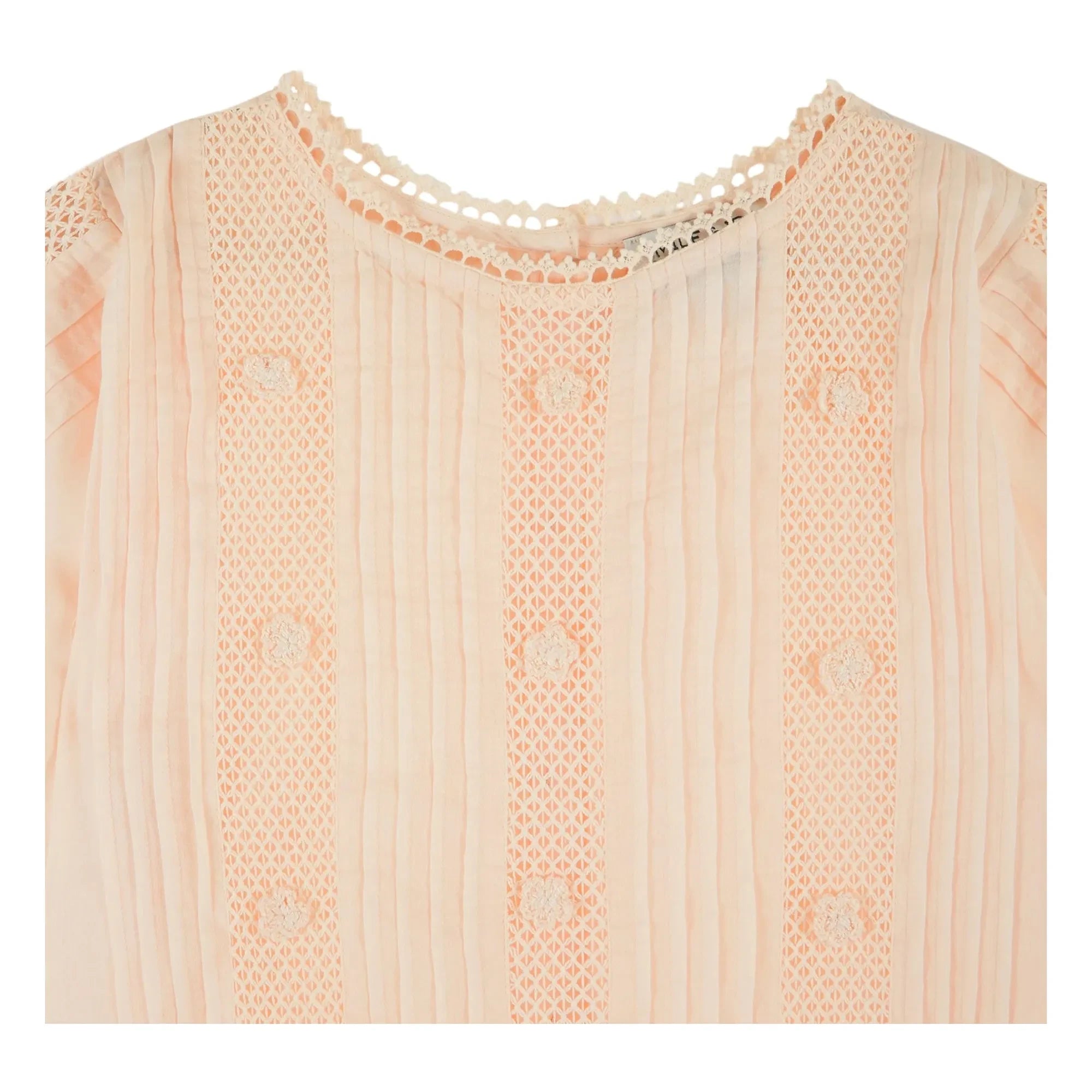 Emile et Ida - Cotton Embroidered Blouse | Apricot