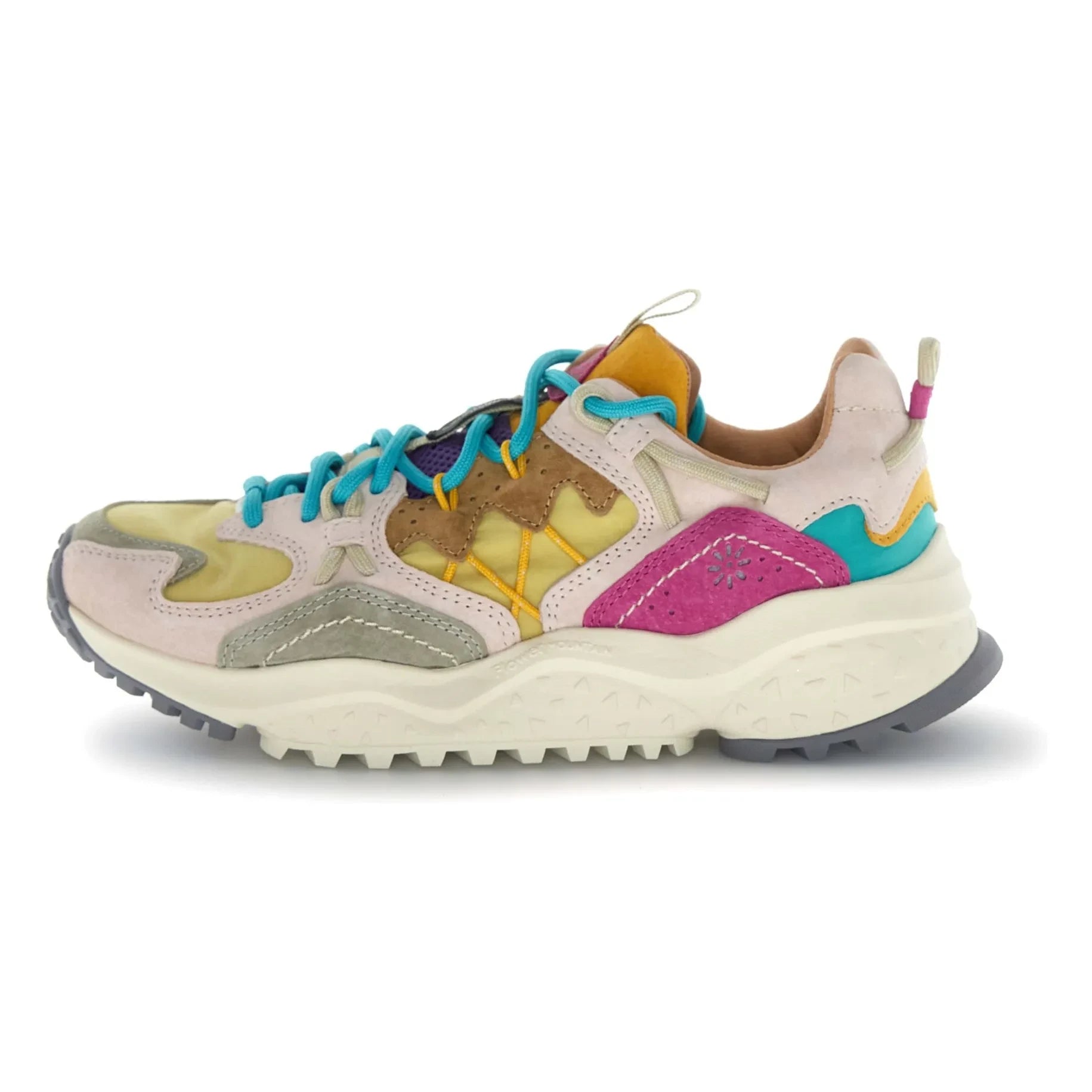 Flower Mountain - Yamabushi Süet ve Naylon Spor Ayakkabılar | Pembe