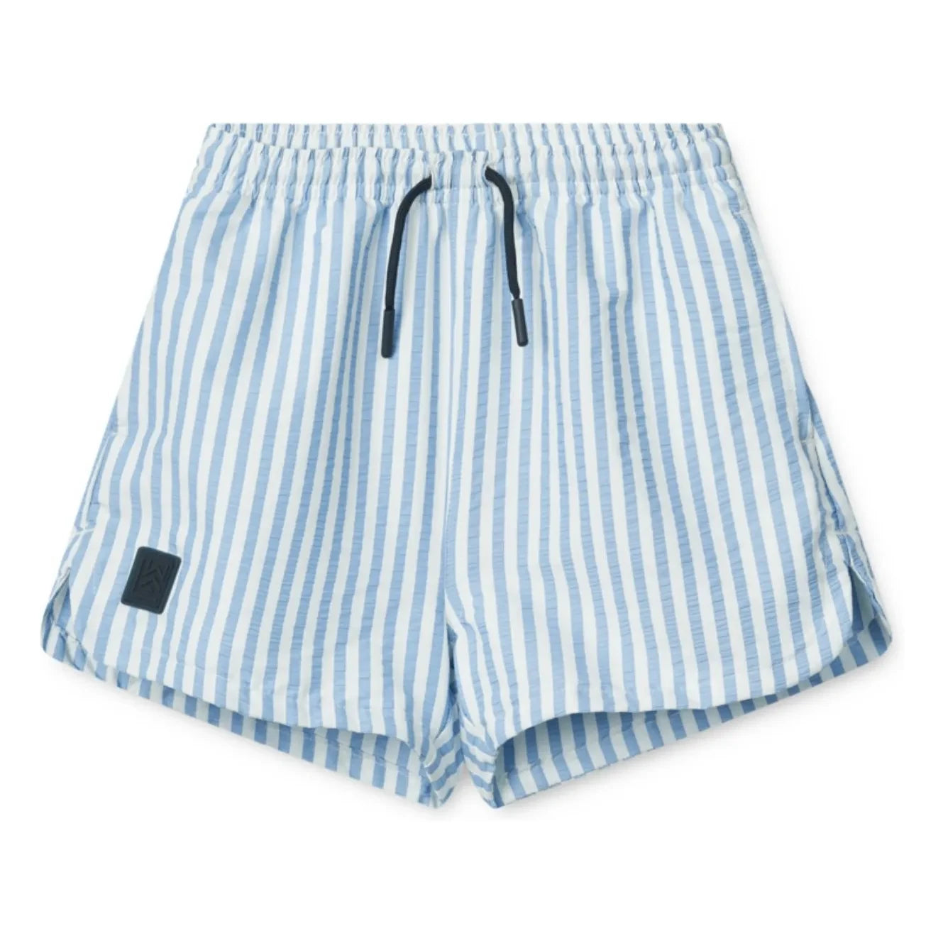 Liewood - Aiden Seersucker Recycled Fiber Swimsuit Shorts | Light Blue