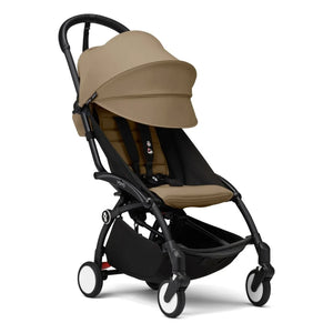 Stokke® - YOYO³ 6+ Baby Stroller Black Frame | Toffee