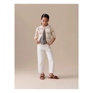 Bonpoint - Léa-Marie Crochet Cardigan | Ivory