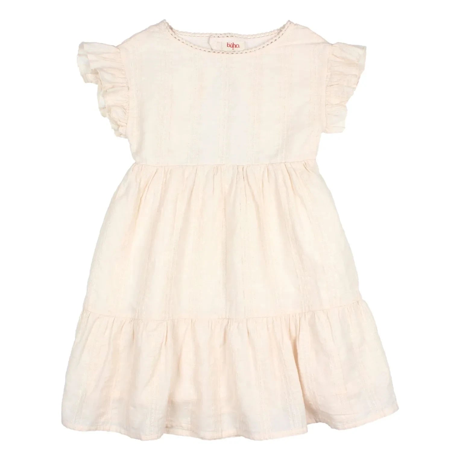 Búho - Lurex Cotton Open-Back Dress | Light Pink