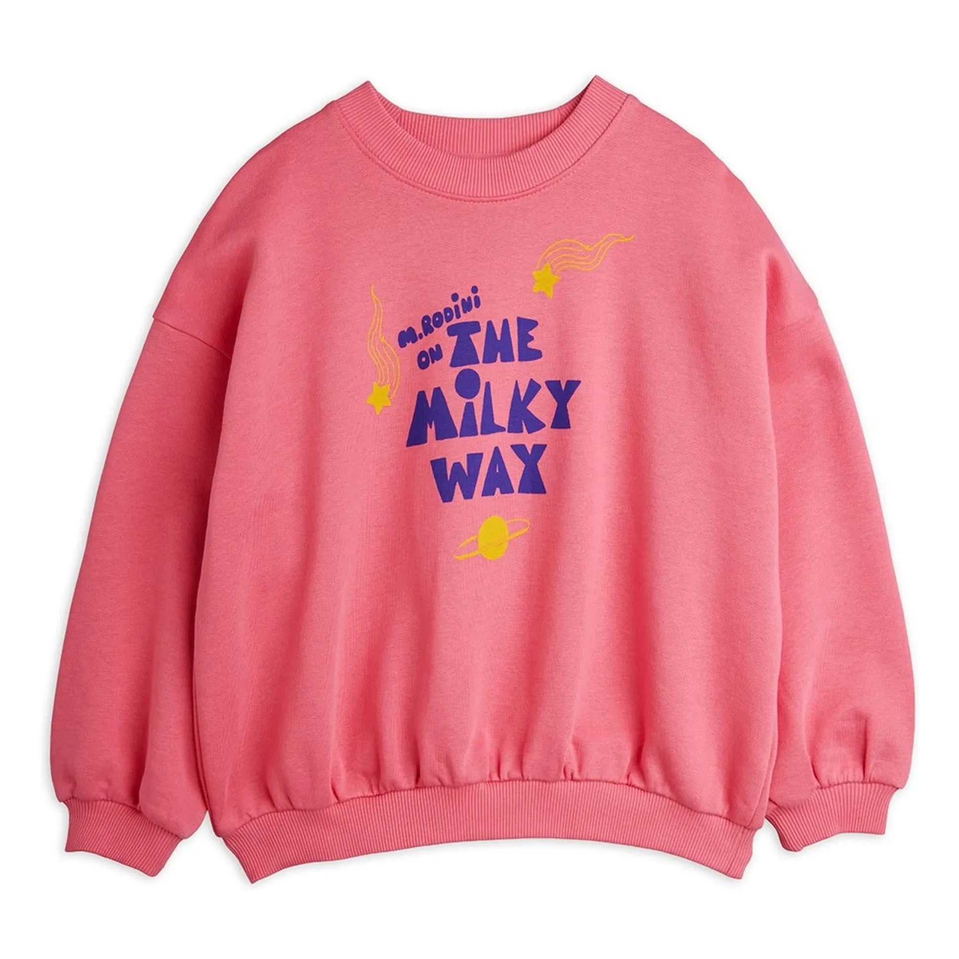 Mini Rodini - The Milky Way Organic Cotton Sweatshirt | Pink