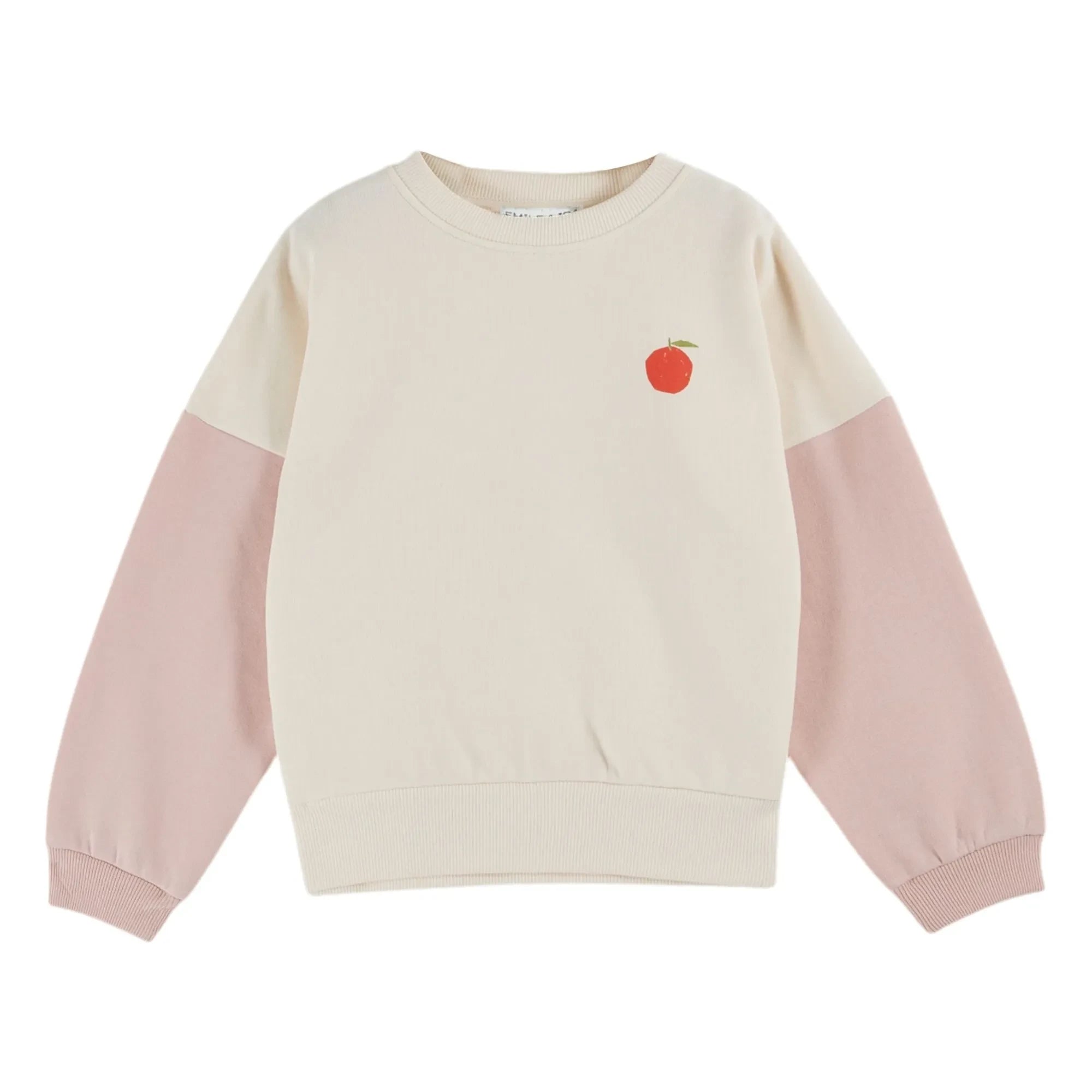 Emile et Ida - Organic Cotton Fleece Sweatshirt | Pale Pink