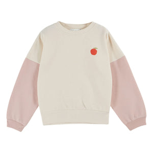 Emile et Ida - Organic Cotton Fleece Sweatshirt | Pale Pink