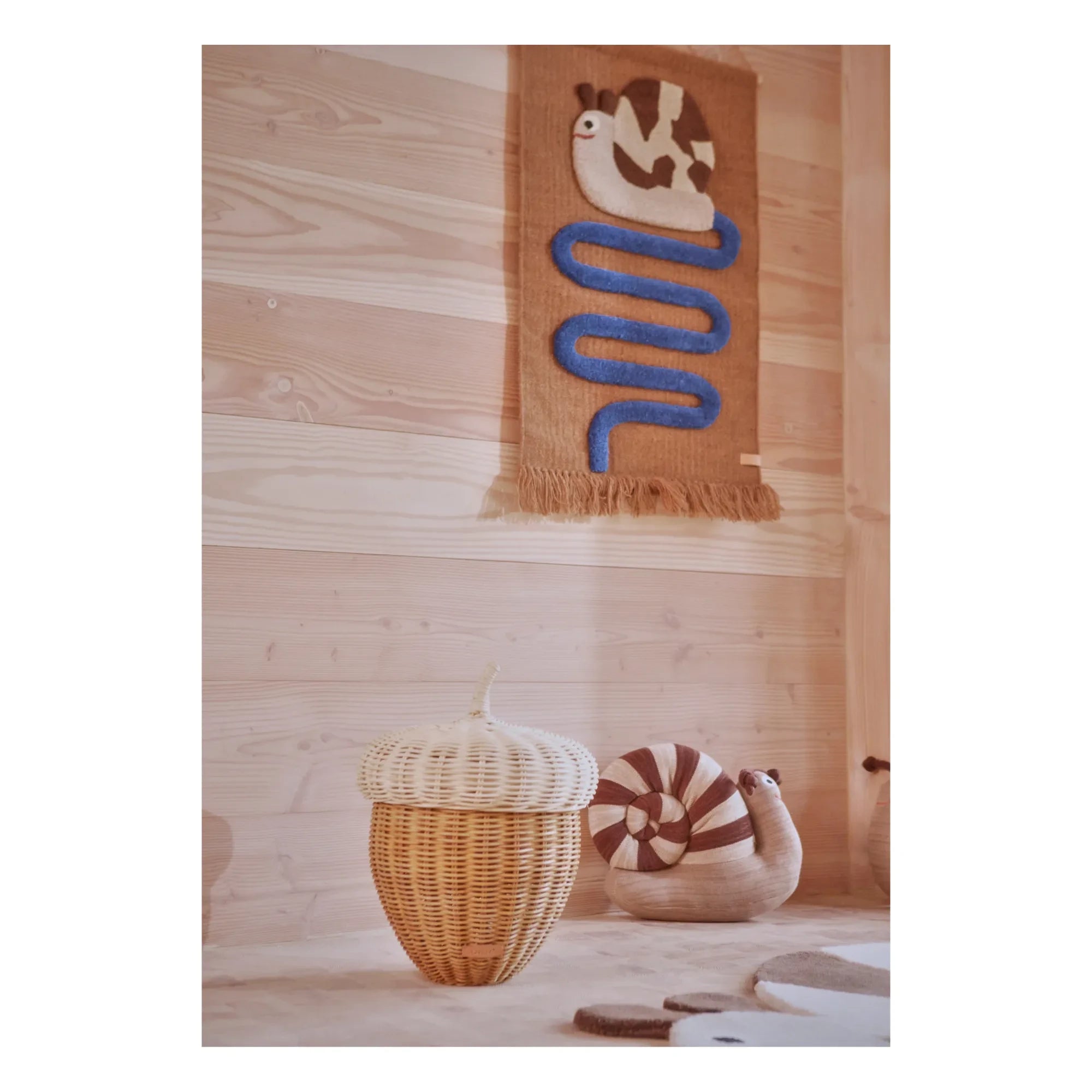 Oyoy Mini - Wicker Acorn Storage Basket