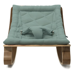 Charlie Crane - Levo Walnut Baby Rocking Chair | Storm Blue