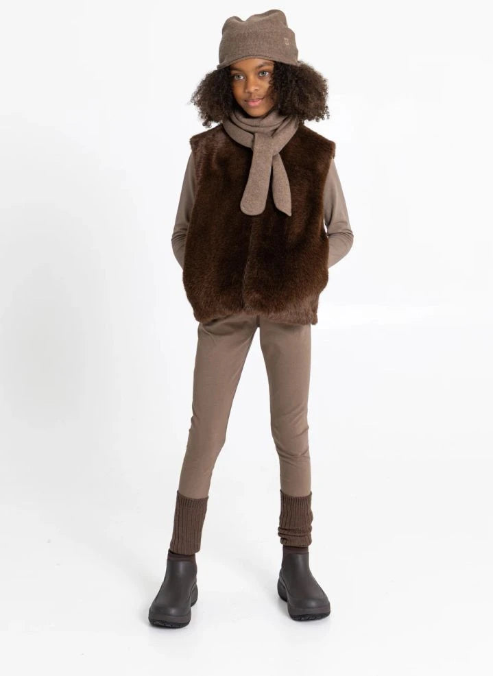 Smallable Kid - Lou Leggings | Frosted Brown