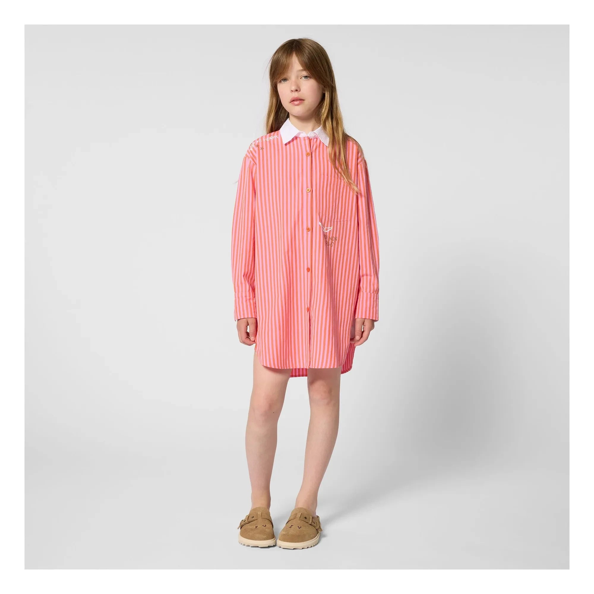 Zadig & Voltaire - Striped Shirt Dress | Pink