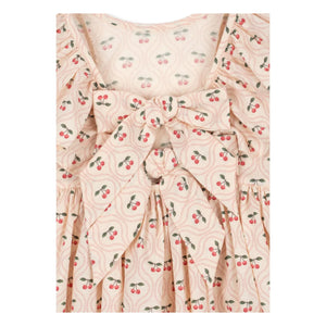Konges Sløjd - Cianna Cherry Organic Cotton Dress | Powder Pink