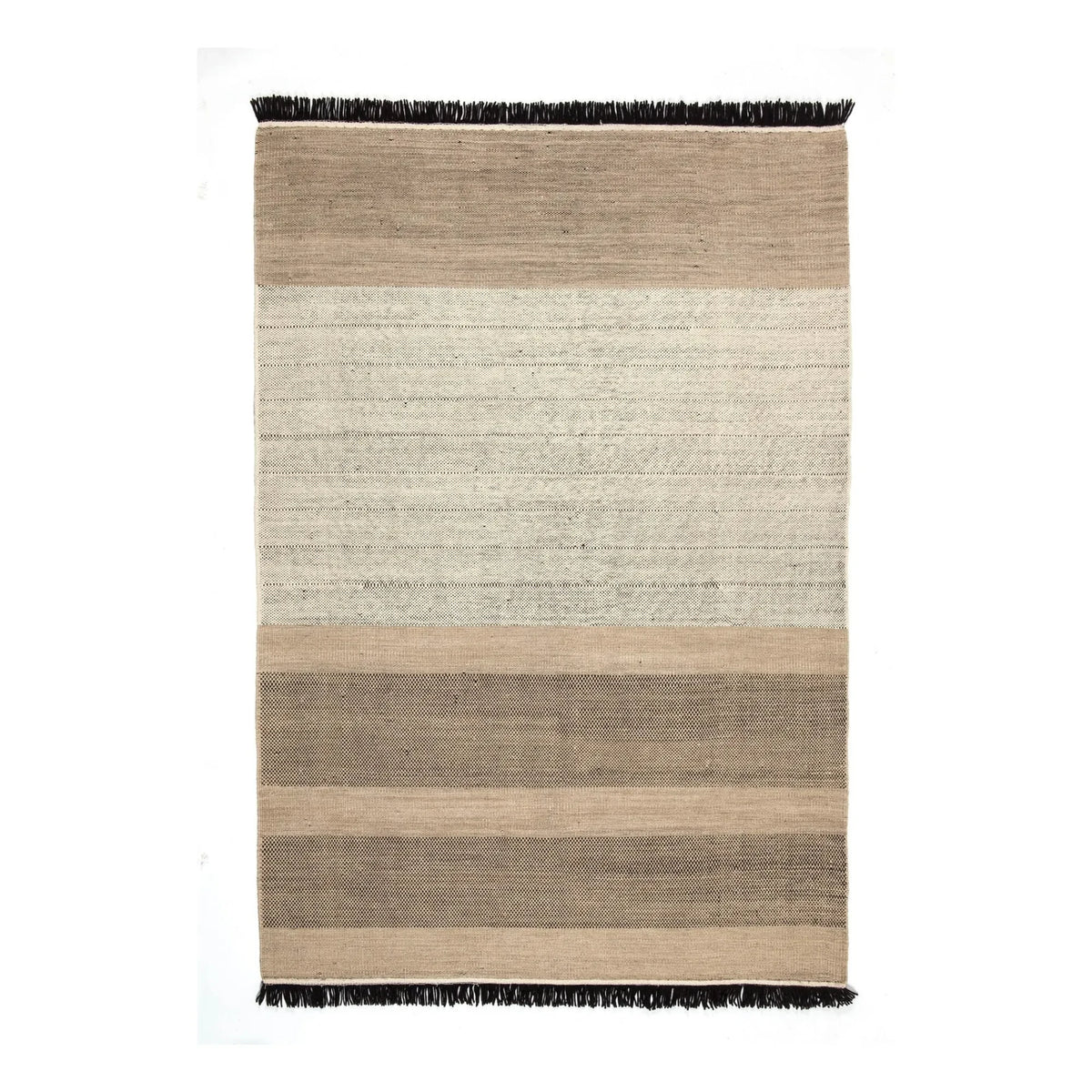 Nanimarquina - Tres Striped Rug, Elisa Padrón | Black