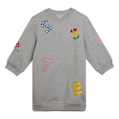 Stella McCartney Kids - Stella Sweat Elbise | Gri Melanj