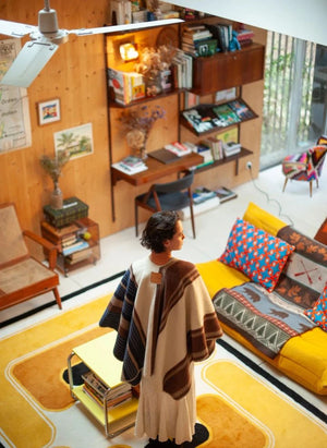 La Méricaine - Wappos Wool Poncho | Brown
