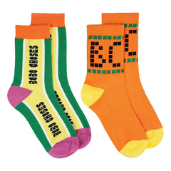Bobo Choses - Bobo Choses Organic Cotton 2-Pair Sock Set | Orange