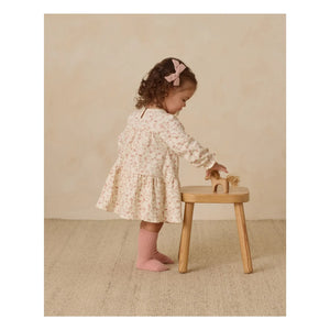 Quincy Mae - Organic Cotton Flower Dress | Ivory