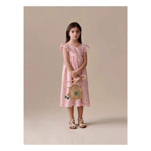 Bonpoint - Galantine Fleurie Dress | Powder Pink