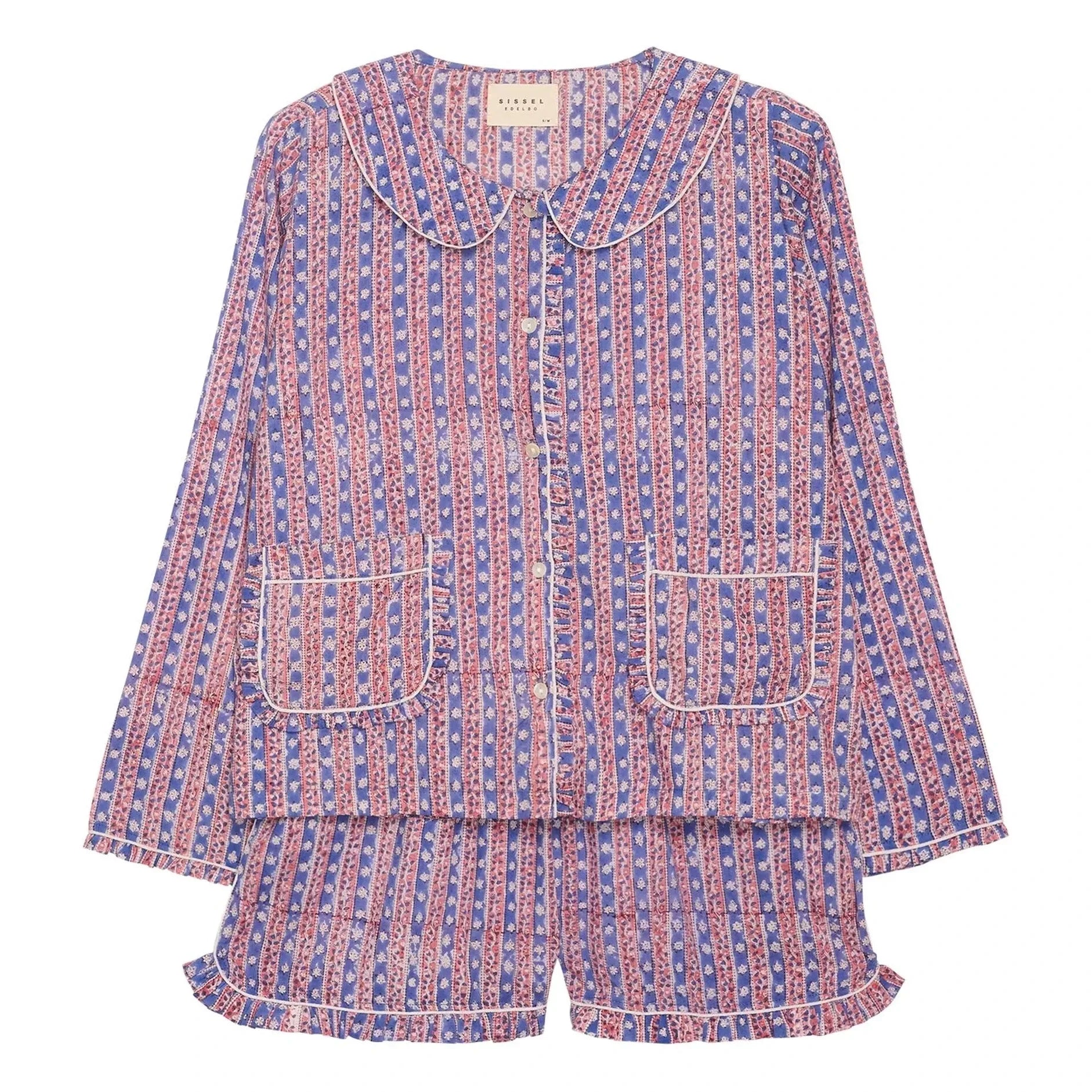 SISSEL EDELBO - Nuvena Çizgili Pijama | Mavi