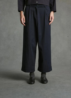 Hod - Mariano Pleated Trousers | Navy