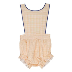 THE LiTTLE POETS - Light Yellow | Carreaux Romper