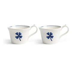 &Klevering - Anouk Porcelain Espresso Cup - Set of 2 | Blue