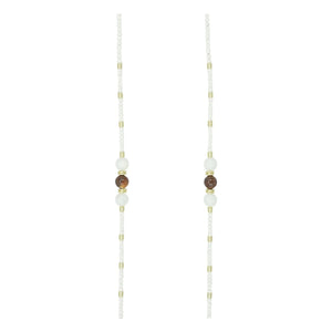 LaCoqueFrançaise - Iris Long Chain Necklace 120 cm | Beige