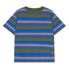 Repose AMS - Striped Organic Cotton T-Shirt | Khaki