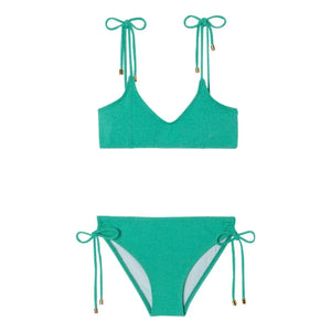 Lison Paris - Bahamas Metallic 2-Piece Swimsuit | Turquoise