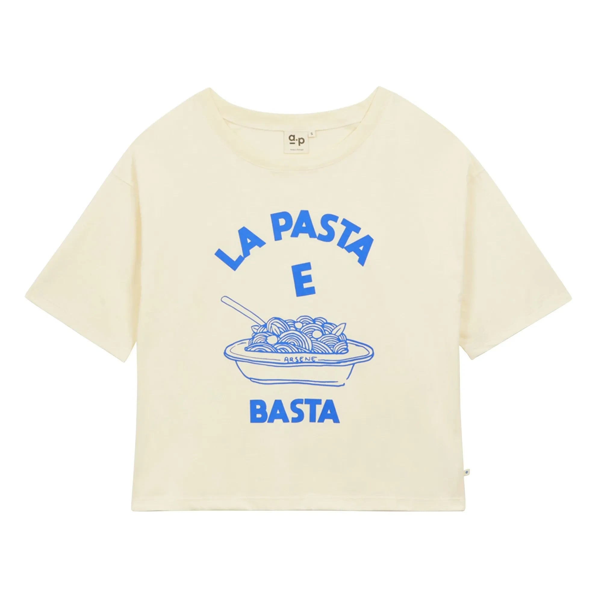 a.p - Pasta e Basta organic cotton T-shirt | Blue