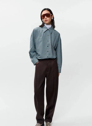 Cordera - Cotton Check Shirt | Blue