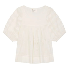 Leon & Harper - Cindie Organic Cotton Blouse | White