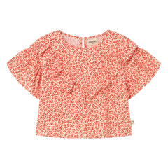 Cozmo - Dunal Leopard Blouse | Red