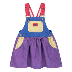 Favorite People - Colorblock Mozzarella Overalls | Purple