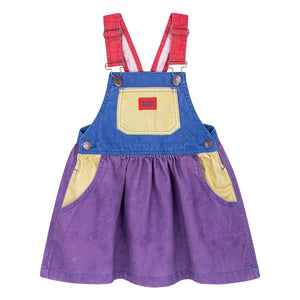 Favorite People - Colorblock Mozzarella Overalls | Purple