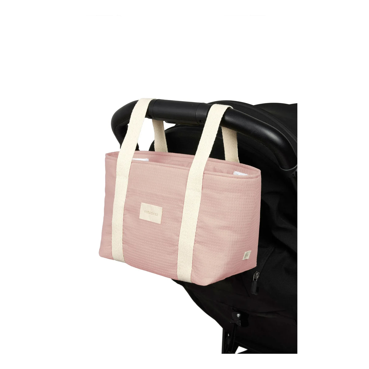 Nobodinoz - Opera Baby Stroller Organizer Bag | Pale Pink