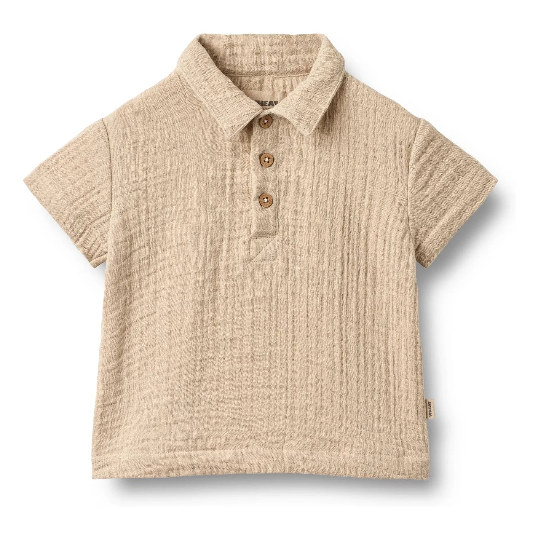 Wheat - Svend Organic Cotton Baby Shirt | Sand