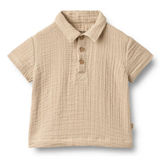 Wheat - Svend Organic Cotton Baby Shirt | Sand