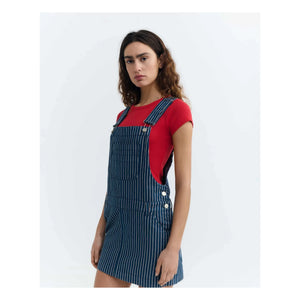 Thinking Mu - Rafaela Striped Organic Cotton Dress | Blue