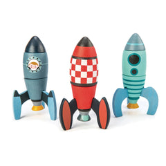 Tender Leaf Toys - Rocket Construction Set - 3 Pieces