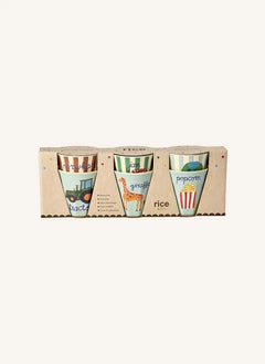 Rice - ABC Melamine Cups - Set of 6 | Light Blue