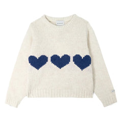 Mipounet - Mia Hearts Sweater | Cream