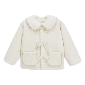 Rylee + Cru - Off-white Sherpa jacket