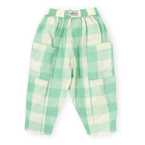 Goldie + Ace - Checkered Pants | Green