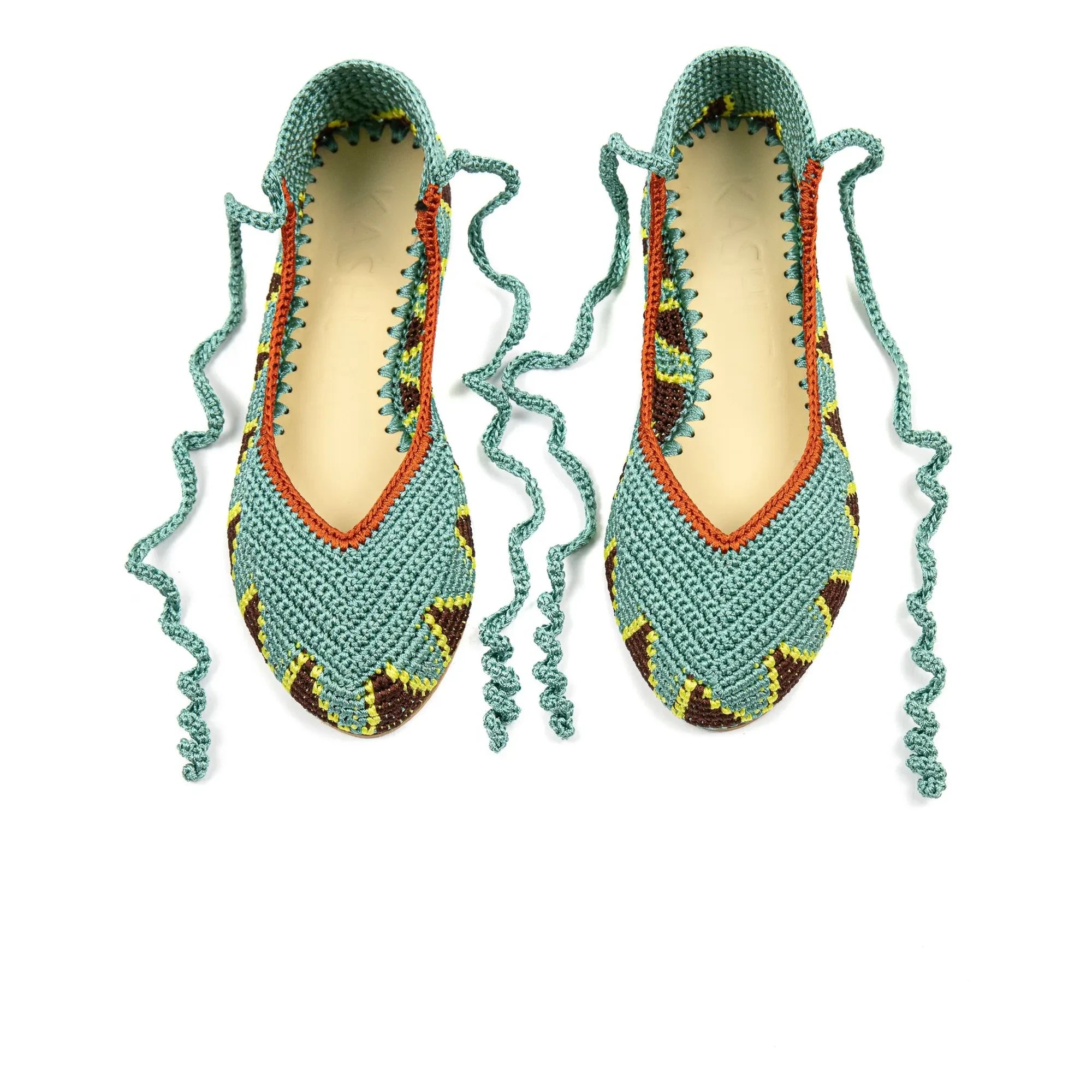 Kashura - Ballet Flats High Sage Green | Sage