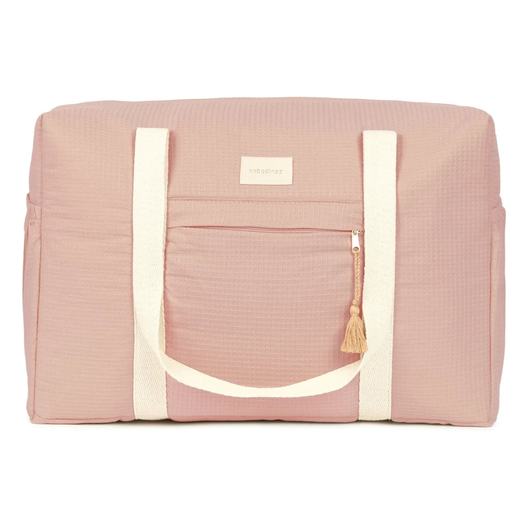 Nobodinoz - Waterproof Organic Cotton Maternity Bag Opéra | Pink Powder